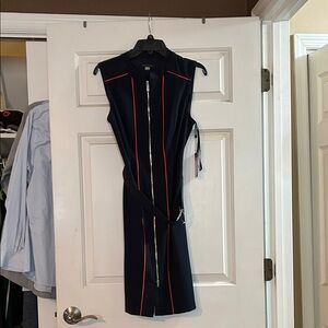 Tommy Hilfiger Navy Dress with Red Trim
